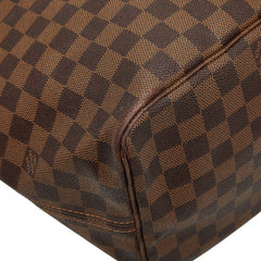 ルイ ヴィトン ダミエ ネヴァーフルGM トートバッグ N51106 ブラウン PVC レザー レディース LOUIS VUITTON 【中古】