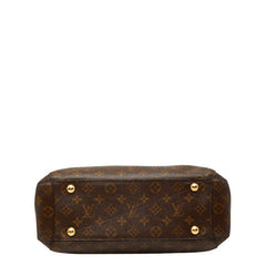 ルイ ヴィトン モノグラム モンテーニュMM ハンドバッグ ショルダーバッグ 2WAY M41056 ブラウン PVC レザー レディース LOUIS VUITTON 【中古】