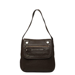 マークバイマークジェイコブス ショルダーバッグ ワンショルダー ブラウン レザー レディース MARC BY MARC JACOBS 【中古】