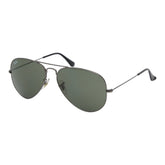 レイバン アビエーター AVIATOR ティアドロップ サングラス ダブルブリッジ ブラック メタル メンズ Ray-Ban 【中古】
