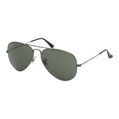 レイバン アビエーター AVIATOR ティアドロップ サングラス ダブルブリッジ ブラック メタル メンズ Ray-Ban 【中古】