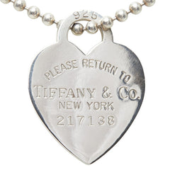 ティファニー リターン トゥ ティファニー ハート タグ ペンダント ロング ネックレス シルバー SV925 シルバー レディース TIFFANY&Co. 【中古】