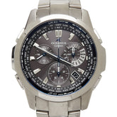 カシオ オシアナス 腕時計 OCW-M700 クオーツ グレー文字盤 ステンレススチール レディース CASIO 【中古】
