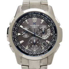 カシオ オシアナス 腕時計 OCW-M700 クオーツ グレー文字盤 ステンレススチール レディース CASIO 【中古】