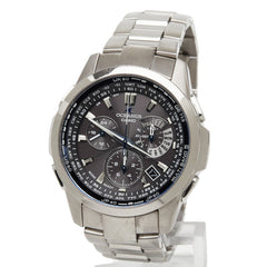 カシオ オシアナス 腕時計 OCW-M700 クオーツ グレー文字盤 ステンレススチール レディース CASIO 【中古】