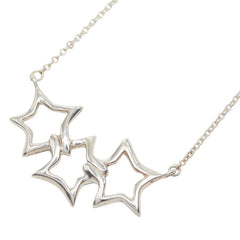 ティファニー トリプルスター ネックレス ペンダント SV925 シルバー レディース TIFFANY&Co. 【中古】