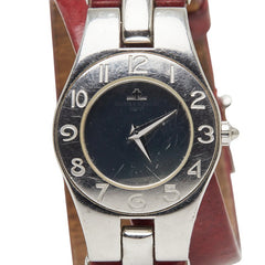 ボーム&メルシェ リネア 腕時計 65305 クオーツ シルバー文字盤 ステンレススチール レザー レディース Baume & Mercier 【中古】