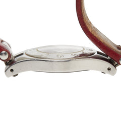 ボーム&メルシェ リネア 腕時計 65305 クオーツ シルバー文字盤 ステンレススチール レザー レディース Baume & Mercier 【中古】