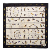 エルメス カレ90 Flies フライ スカーフ 大判 ブラック マルチカラー シルク レディース HERMES 【中古】