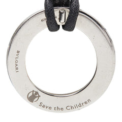 ブルガリ セーブザチルドレン ラウンド モチーフ ネックレス SV925 シルバー レディース BVLGARI 【中古】