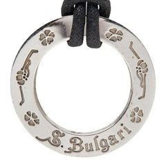 ブルガリ セーブザチルドレン ラウンド モチーフ ネックレス SV925 シルバー レディース BVLGARI 【中古】