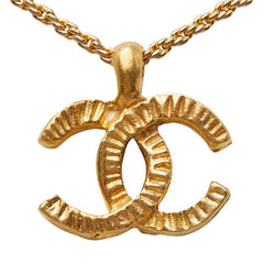 シャネル ココマーク ペンダント ネックレス ゴールド メッキ GP レディース CHANEL 【中古】