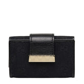 グッチ GGキャンバス ロゴプレート 6連 キーケース 212098 ブラック キャンバス レザー レディース GUCCI 【中古】