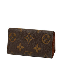 ルイ ヴィトン モノグラム ミュルティクレ4 キーケース M69517 ブラウン PVC レザー レディース LOUIS VUITTON 【中古】