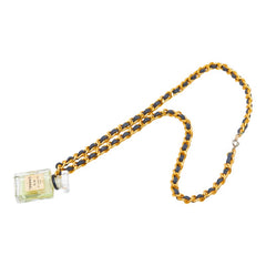 シャネル No.19 パフュームボトル チェーン ペンダント ネックレス ゴールド メッキ プラスチック レディース CHANEL 【中古】