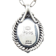 ジョージジェンセン 1995 ヘリテージ オーバル チェーン ペンダント ネックレス SV925 シルバー レディース Georg Jensen 【中古】