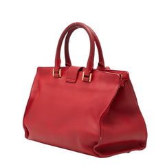 サンローラン プチカバス ハンドバッグ ショルダーバッグ 2WAY 311210 レッド レザー レディース SAINT LAURENT 【中古】