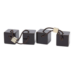 ルイ ヴィトン アンクルージョン キューブ ヘアゴム ヘアアクセサリー 2個セット ブラック プラスチック レディース LOUIS VUITTON 【中古】