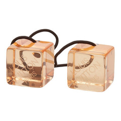 ルイ ヴィトン アンクルージョン キューブ ヘアゴム ヘアアクセサリー オレンジ系 プラスチック レディース LOUIS VUITTON 【中古】