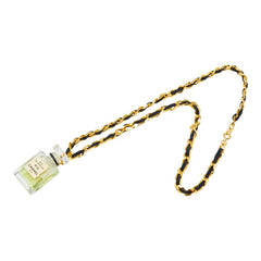 シャネル No.19 パフュームボトル チェーン ペンダント ネックレス ゴールド メッキ プラスチック レディース CHANEL 【中古】