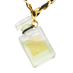 シャネル No.19 パフュームボトル チェーン ペンダント ネックレス ゴールド メッキ プラスチック レディース CHANEL 【中古】