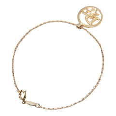 ディオール ロゴ ブレスレット ゴールド メッキ レディース Dior 【中古】