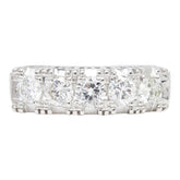 Pt850 プラチナ ダイヤ0.78ct 一文字リング リング 指輪 レディース 13.5号 【中古】