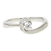 Pt900 プラチナ ダイヤ0.18ct ダイヤ0.07ct リング 指輪 レディース 14.5号 【中古】