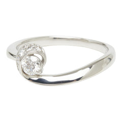 Pt900 プラチナ ダイヤ0.18ct ダイヤ0.07ct リング 指輪 レディース 14.5号 【中古】