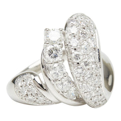 Pt900 プラチナ ダイヤ1.52ct リング 指輪 レディース 12号 【中古】