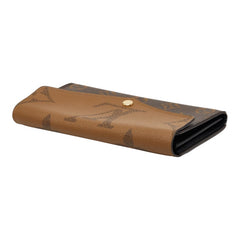 ルイ ヴィトン モノグラム ジャイアント リバース ポルトフォイユ サラ 長財布 M80726 ブラウン PVC レザー レディース LOUIS VUITTON 【中古】