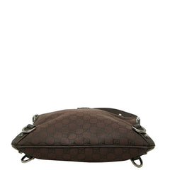 グッチ GGナイロン アビー 斜め掛け ショルダーバッグ 268642 ブラウン ナイロン レザー レディース GUCCI 【中古】