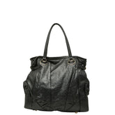 グッチ グッチシマ トートバッグ ショルダーバッグ 257290 ブラック レザー レディース GUCCI 【中古】