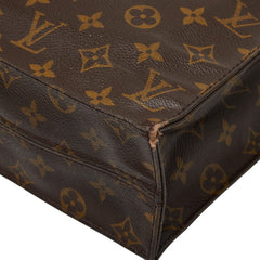 ルイ ヴィトン モノグラム サックプラ ハンドバッグ トートバッグ M51140 ブラウン PVC レザー レディース LOUIS VUITTON 【中古】