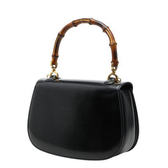 グッチ バンブー ハンドバッグ ショルダーバッグ 2WAY 000 46 ブラック レザー レディース GUCCI 【中古】