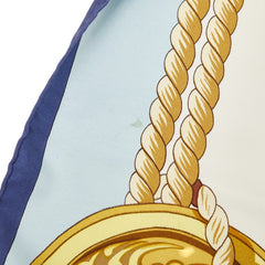 エルメス カレ90 トリボード Tribord スカーフ マルチカラー シルク レディース HERMES 【中古】