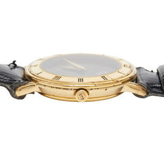 グッチ 腕時計 3000L クオーツ ブラック文字盤 ステンレススチール レザー レディース GUCCI 【中古】