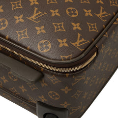 ルイ ヴィトン モノグラム ペガス50 キャリーケース トローリー スーツケース M23251 ブラウン PVC レザー レディース LOUIS VUITTON 【中古】