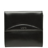 ロエベ アナグラム 二つ折り財布 060305 ブラック レザー レディース LOEWE 【中古】