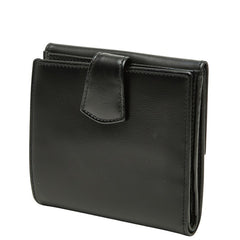 ロエベ アナグラム 二つ折り財布 060305 ブラック レザー レディース LOEWE 【中古】