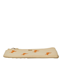 クロエ リトルホース ラウンドファスナー カードケース フラグメントケース ベージュ系 レザー レディース Chloe 【中古】