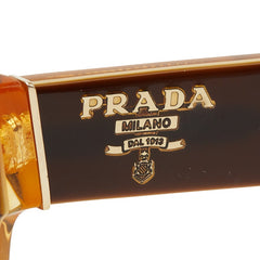 プラダ ロゴ グラデーション サングラス SPR170 ブラウン プラスチック レディース PRADA 【中古】