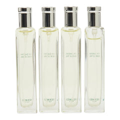 エルメス UN JARDIN SUR LE NIL ナイルの庭 15ml 香水 4本セット クリア シルバー ガラス レディース HERMES 【中古】