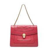 ブルガリ セルペンティ フォーエバー ハンドバッグ ピンク レザー レディース BVLGARI 【中古】
