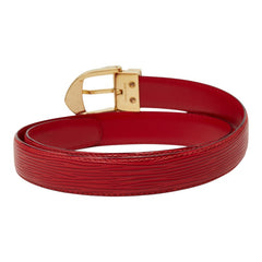ルイ ヴィトン エピ サンチュール クラシック プレーンベルト R15007 カスティリアンレッド レザー レディース LOUIS VUITTON 【中古】