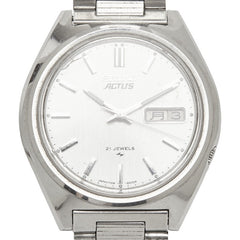 セイコー アクタス 腕時計 7019-8010 自動巻き シルバー文字盤 ステンレススチール メンズ SEIKO 【中古】
