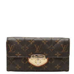 ルイ ヴィトン モノグラム エトワール ポルトフォイユ サラ 長財布 M66556 ブラウン PVC レザー レディース LOUIS VUITTON 【中古】