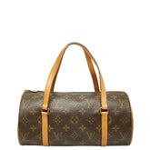 ルイ ヴィトン モノグラム パピヨン26 ハンドバッグ M51386 ブラウン PVC レザー レディース LOUIS VUITTON 【中古】
