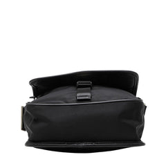 プラダ ロゴ 斜めかけ ショルダーバッグ ブラック ナイロン レディース PRADA 【中古】