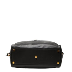 ロエベ アナグラム ボストンバッグ トラベルバッグ ショルダーバッグ ブラック レザー レディース LOEWE 【中古】